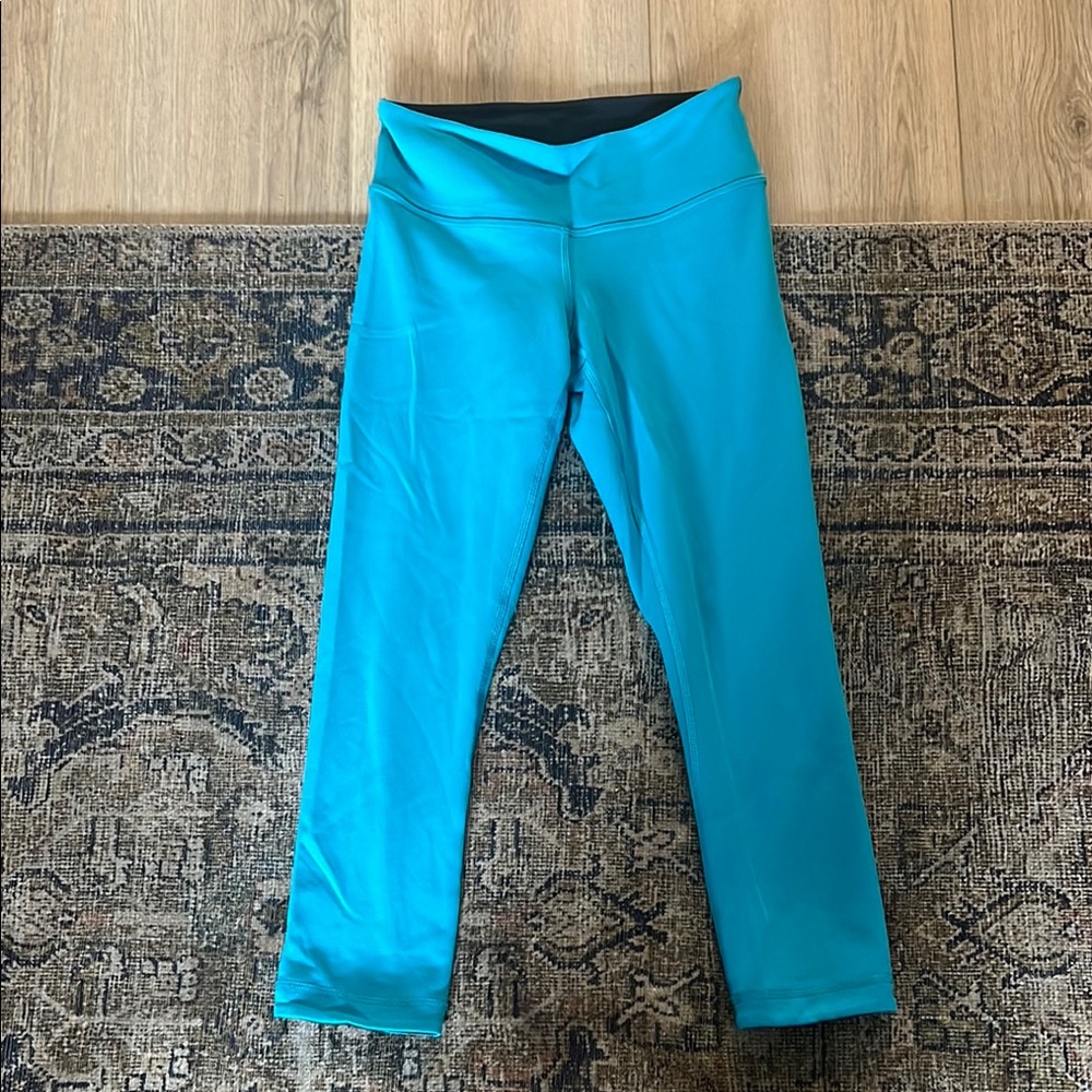 Lululemon Wunder Under Crop Reversible Leggings Women's Size 2
